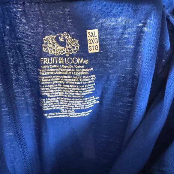 Fruit of the Loom Men’s Royal Blue Cotton Lounge Pants Size 3XL with Pocket - Picture 6 of 6